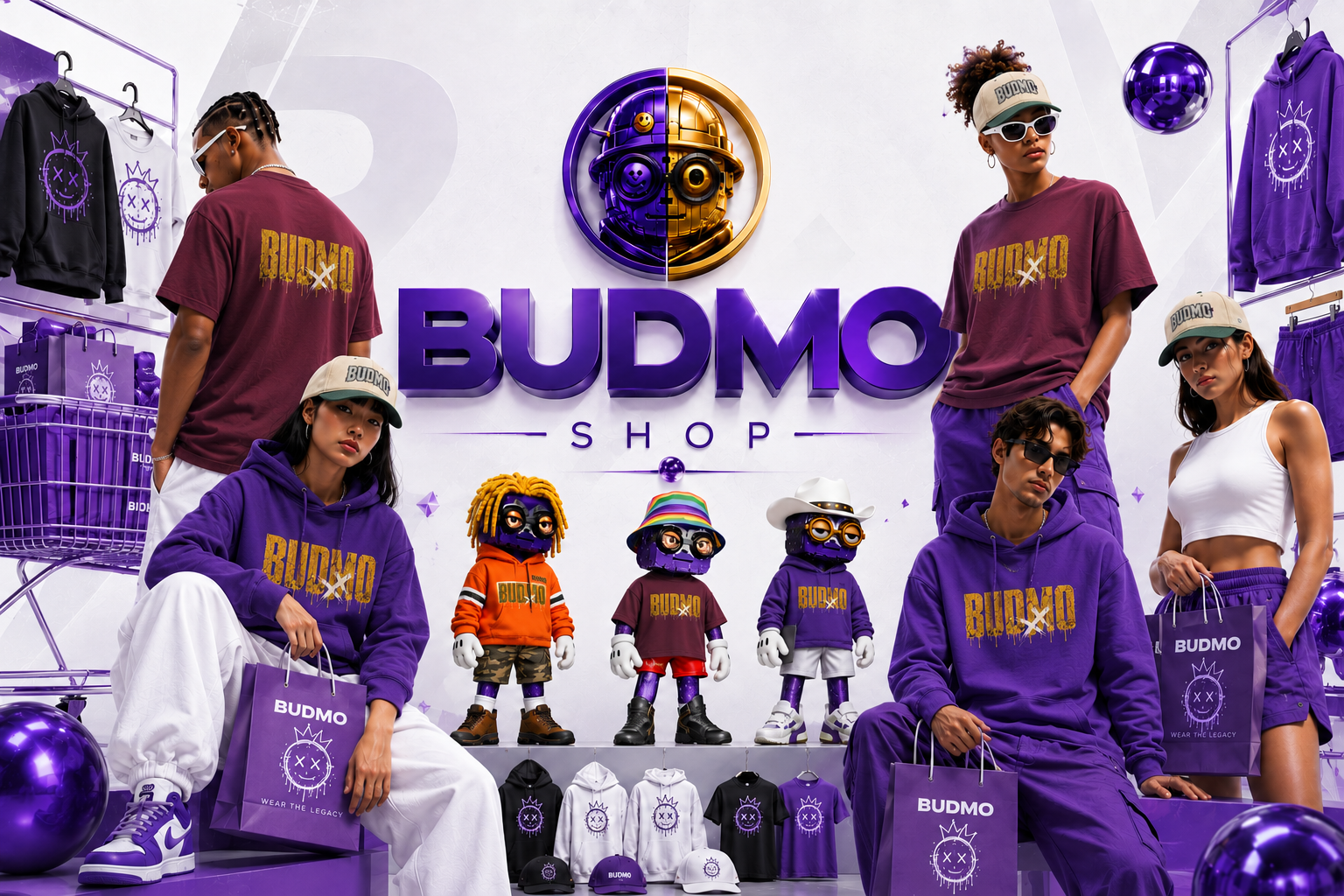 BUDMO premium streetwear banner